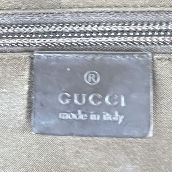 VTG Gucci Boston Monogam Duffle Brown Nylon Weekend/Travel Bag Unisex Y2K Rare - Picture 15 of 16